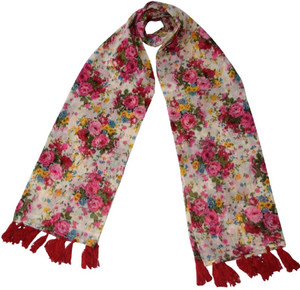 HVE Floral Print COTTON Girls Scarf