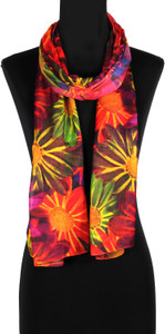 Urban-Trendz Floral Print Polyester Women's Scarf