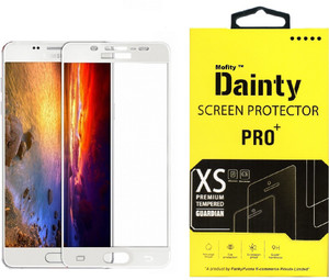 Dainty Tempered Glass Guard for Samsung Galaxy J7 Prime (5.5 inch, White) (Full Screen Coverage)