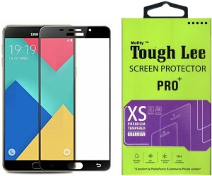 Tough Lee Tempered Glass Guard for Samsung Galaxy A9 Pro (6 inch, Black)
