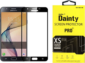 Dainty Tempered Glass Guard for Samsung Galaxy J7 Prime (5.5 inch, Black) (Full Screen Coverage)