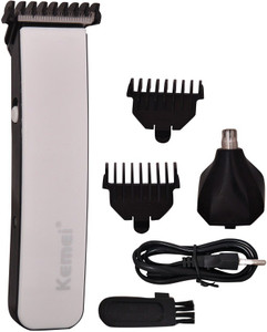 Kemei km-3560 white Trimmer, Ear, Nose & Eyebrow trimmer For Men