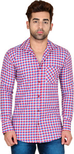 LIME TIME Men's Checkered Casual Multicolor Shirt
