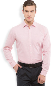 Mark Taylor Men's Checkered Casual White, Red Shirt