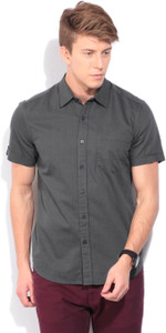 Lee Men's Woven Casual Grey Shirt