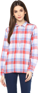 Mayra Women's Checkered Casual Multicolor Shirt