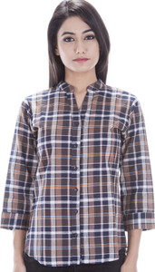 Amadore Women's Checkered Casual Multicolor Shirt