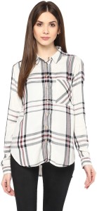 Mayra Women's Checkered Casual Multicolor Shirt