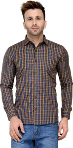 Being Fab Men's Checkered Casual Multicolor Shirt