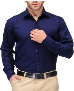 Royal Touch Men Solid Formal Dark Blue Shirt Buy Navy Blue Royal