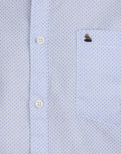 Oxemberg Men S Self Design Casual Blue Shirt Best Price In India