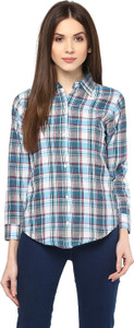 Mayra Women's Checkered Casual Multicolor Shirt