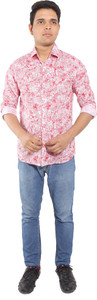 Deeksha Men's Floral Print Casual Multicolor Shirt