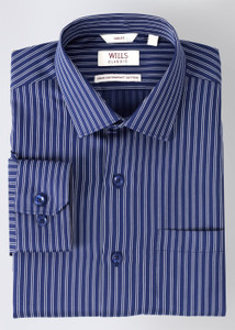 WILLS LIFESTYLE Men Striped Formal White Blue Shirt Buy White Insignia Blue WILLS LIFESTYLE Men Striped Formal White Blue Shirt Online at Best Prices in India Flipkart