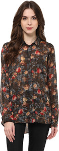 Mayra Women's Printed Casual Multicolor Shirt