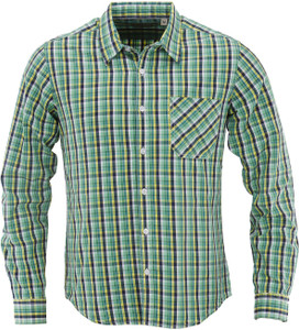 Aady Jones Men's Checkered Casual Green Shirt