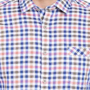 Oxemberg Men s Checkered Casual Red 