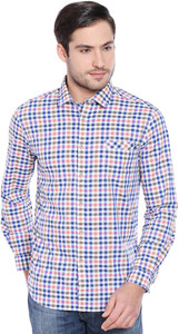 Oxemberg Men S Checkered Casual Red Shirt Best Price In India