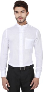 Reevolution Men's Checkered Casual White Shirt