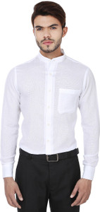 Reevolution Men's Checkered Casual White Shirt