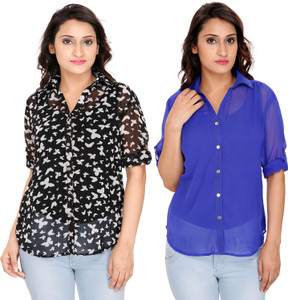 2 Day Women's Floral Print Casual Multicolor Shirt