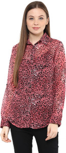 Mayra Women's Animal Print Casual Multicolor Shirt