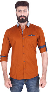 Vintage Soul Men's Solid Casual Multicolor Shirt