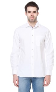 Reevolution Men's Solid Casual White Shirt