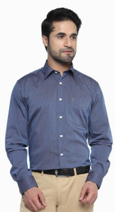 Balista Men's Striped Formal Blue Shirt