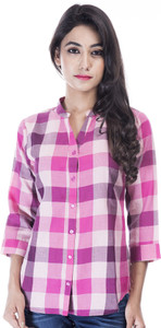 Amadore Women's Checkered Casual Multicolor Shirt