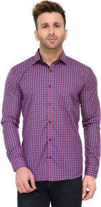 Being Fab Men's Checkered Casual Multicolor Shirt