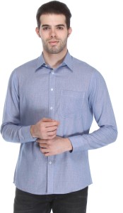 Reevolution Men's Checkered Casual Blue, White Shirt