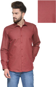 Being Fab Men's Polka Print Casual Maroon Shirt