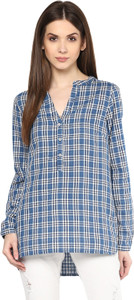 Mayra Women's Checkered Casual Multicolor Shirt