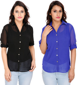 2 Day Women's Floral Print Casual Multicolor Shirt