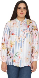 Calae Women's Floral Print Casual Multicolor Shirt