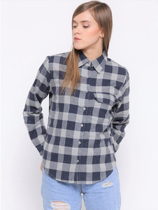 Silly People Women's Checkered Casual Multicolor Shirt