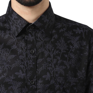 Raymond Men s Printed Formal Black 
