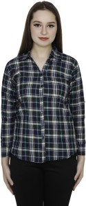 TeeMoods Women's Checkered Casual Multicolor Shirt