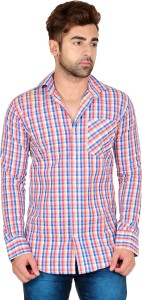 LIME TIME Men's Checkered Casual Multicolor Shirt