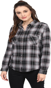 PUNK Women's Checkered Casual Multicolor Shirt