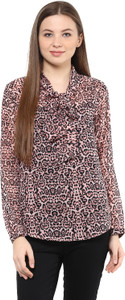 Mayra Women's Animal Print Casual Multicolor Shirt