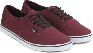vans authentic lo pro maroon