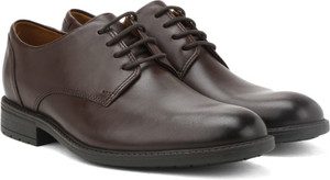 CLARKS Truxton Plain Dark Brown Lea Lace up For Men - Buy Dark Brown Lea Color CLARKS Truxton Plain Dark Brown Lea Lace Men Online at Best - Shop