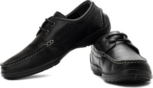 WOODLAND Genuine Leather Lace Up Shoes For Men Buy Black Color