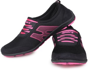 Sparx Stylish Blacl & Pink Running Shoes For Women(Black, Pink)