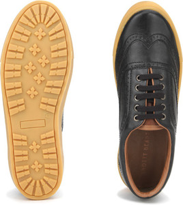 Knotty Derby Alecto Wing Cap Brogue Sneakers For Men Buy Black Tan Color Knotty Derby Alecto Wing Cap Brogue Sneakers For Men Online at Best Price Shop Online for Footwears in
