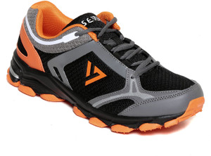 Seven Atum Black Pewter Orange Peal Running Shoes