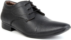 World Walker Black Shoes Lace Up
