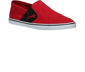 puma elsu v2 slip on idp loafers for men(red)